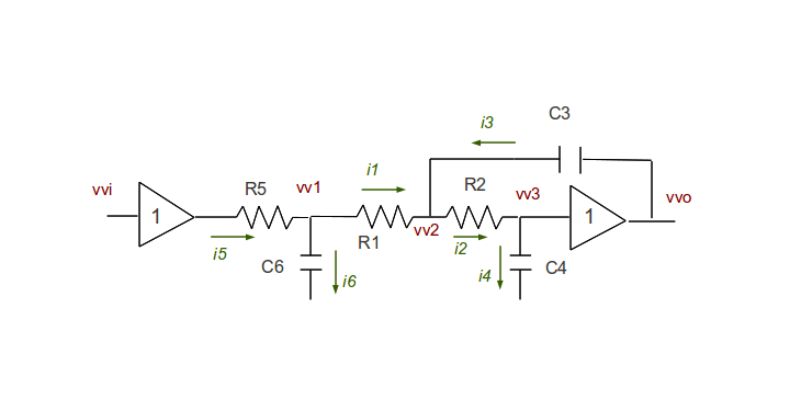 Third-order extended Sallen-Key filter